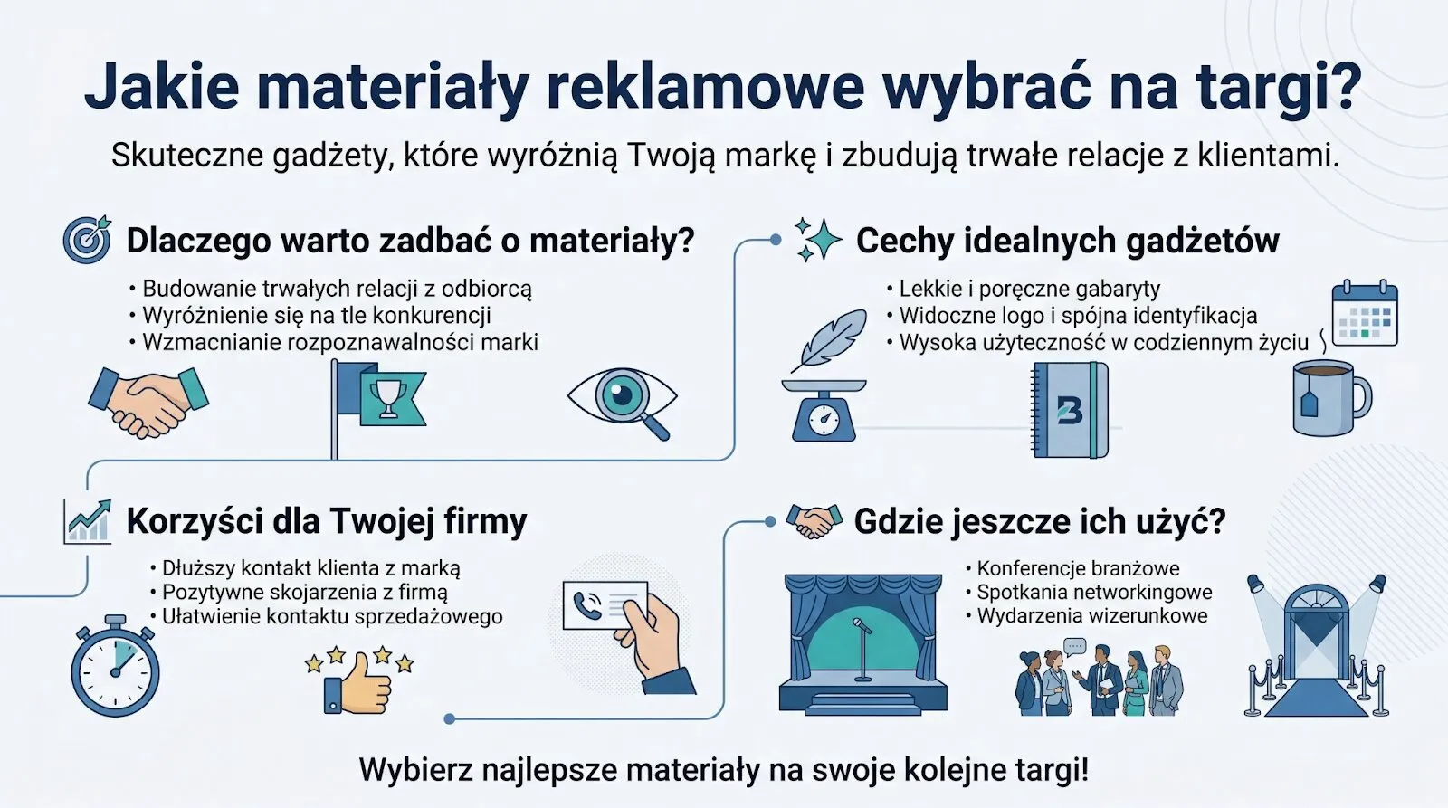 Jakie materiały reklamowe wybrać na targi?