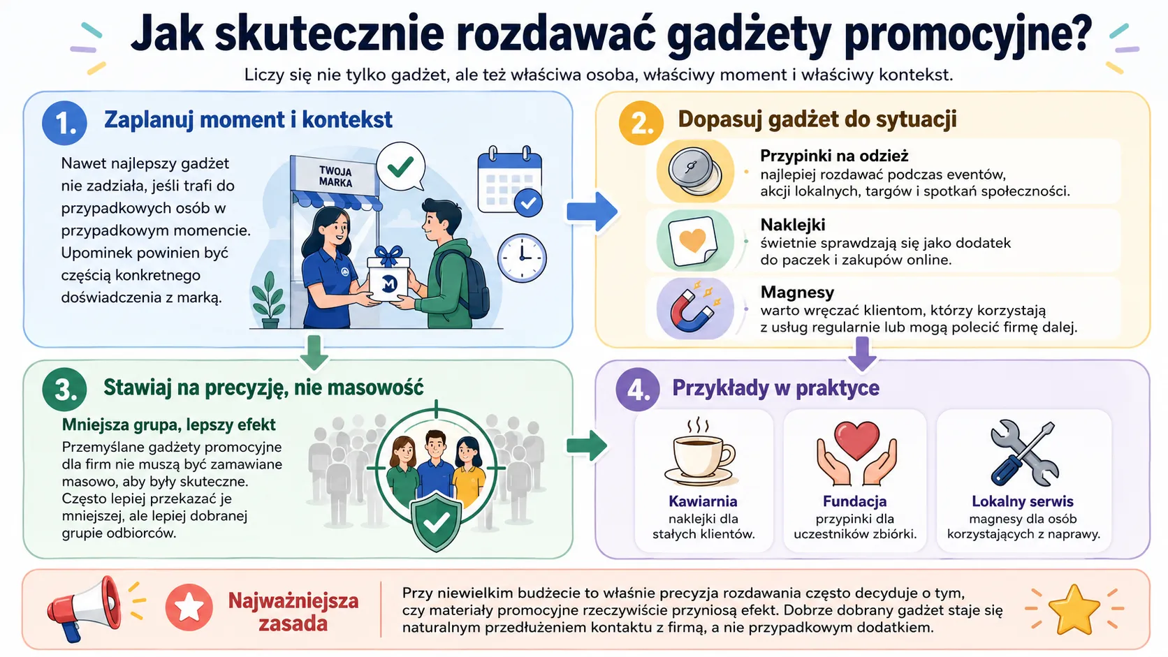 Jak skutecznie rozdawać gadżety promocyjne?