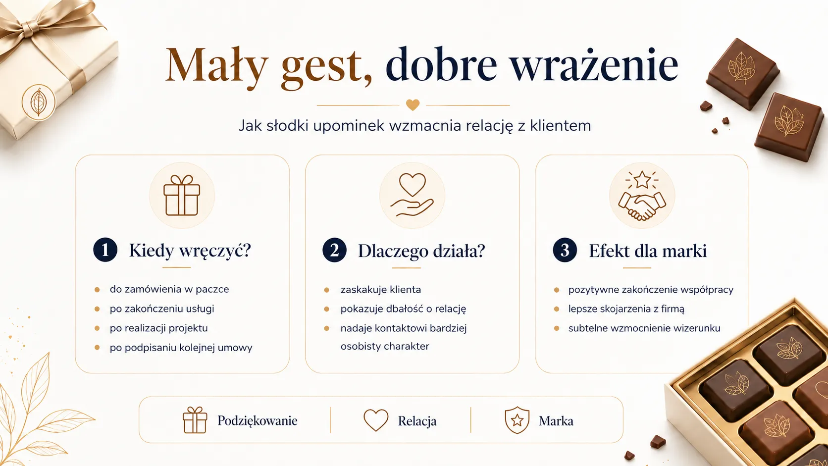 Mały gest, dobre wrażenie - jak słodki upominek wzmacnia relacje z klientem