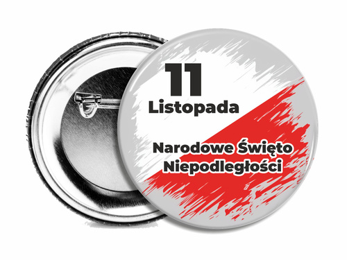 Przypinka patriotyczna - 11 Listopada - wariant 02