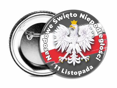 Przypinka patriotyczna - 11 Listopada - wariant 08