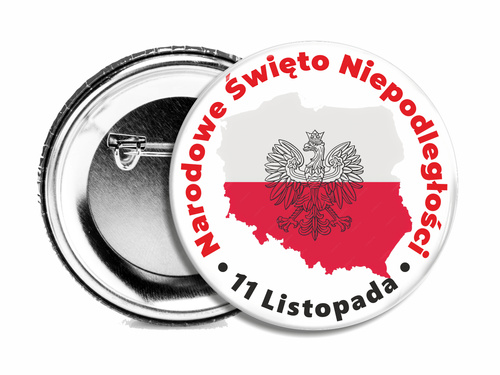 Przypinka patriotyczna - 11 Listopada - wariant 10