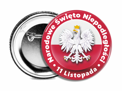 Przypinka patriotyczna - 11 Listopada - wariant 09