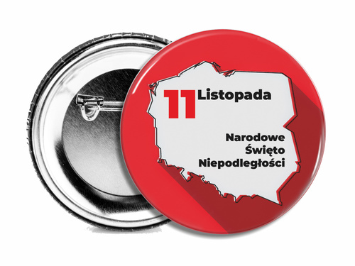 Przypinka patriotyczna - 11 Listopada - wariant 03