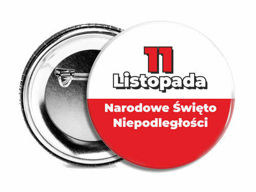 Przypinka patriotyczna - 11 Listopada - wariant 16